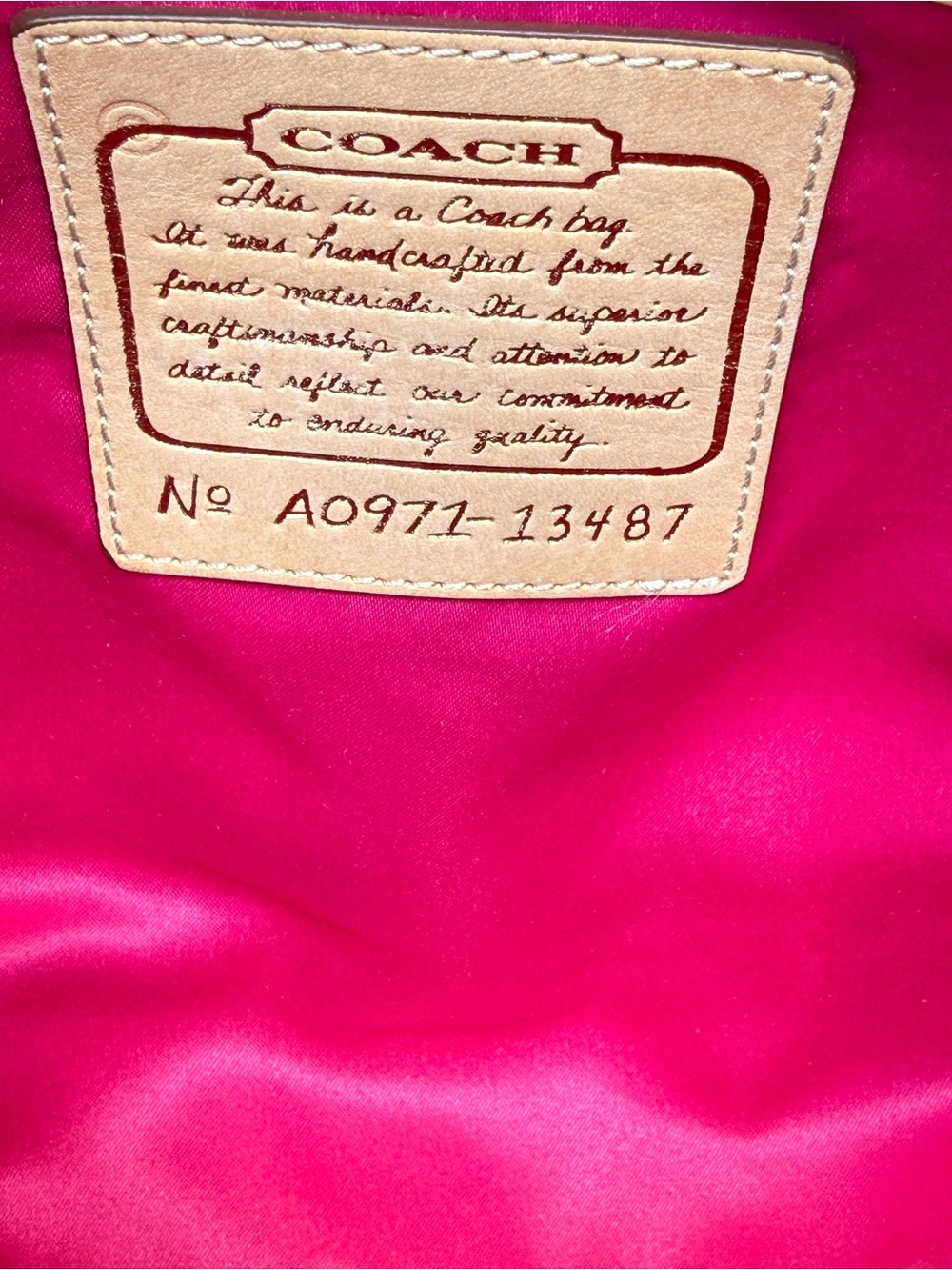 Coach Limited edition 10th Anniversary Hampton Satchel, multicolor. - Picture 8 of 11